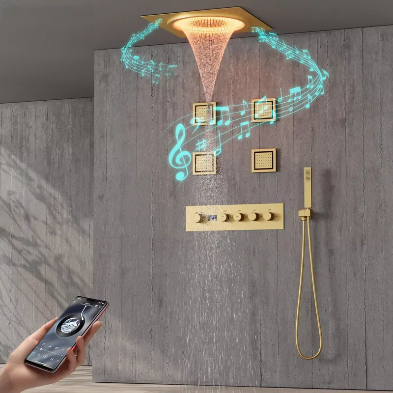 Music - مجموعة دش ذكية بإضاءة LED مع