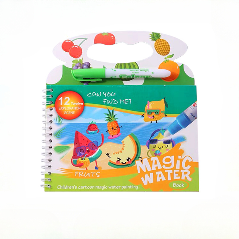 Reusable Water Magic Coloring Book - كتاب الرسم المائي السحري للأطفال، لعبة