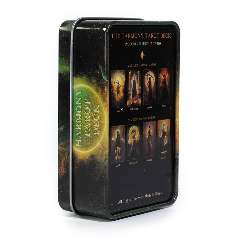 Tarot Deck With Guidebook - سطح التارو المتناغم بحواف مطوية ،
