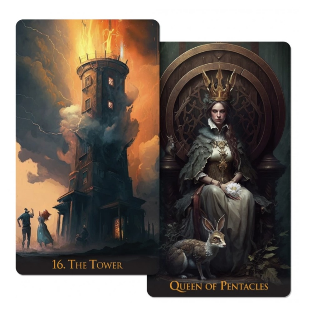 Tarot Deck With Guidebook - 12*7 سنتيمتر عالم غريب التارو 78