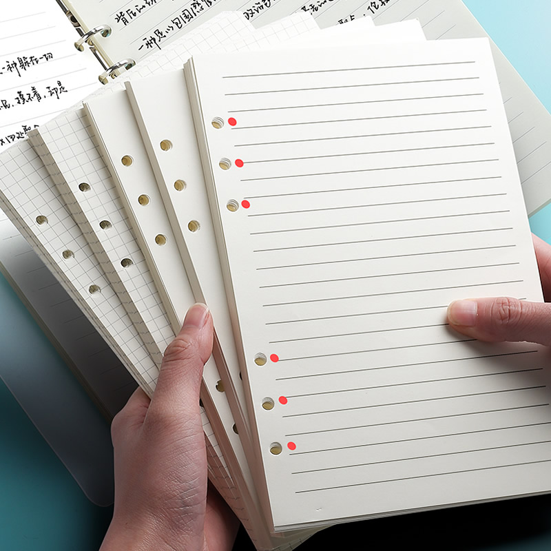 A5 Spiral Dotted Grid Notebook - دفتر ملاحظات A5 A6 بأوراق قابلة
