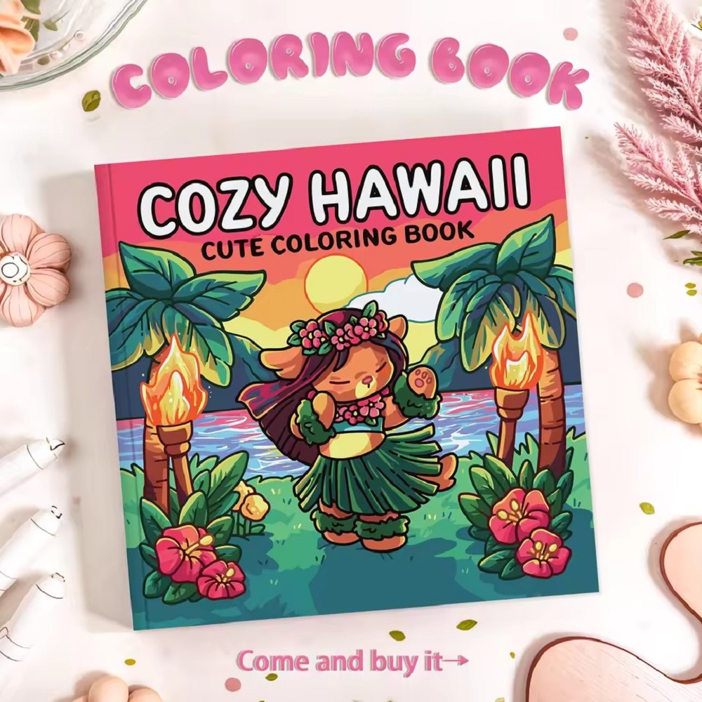Adult Coloring Book Stress Relief - كتاب تلوين مريح للبالغين من Nawaii