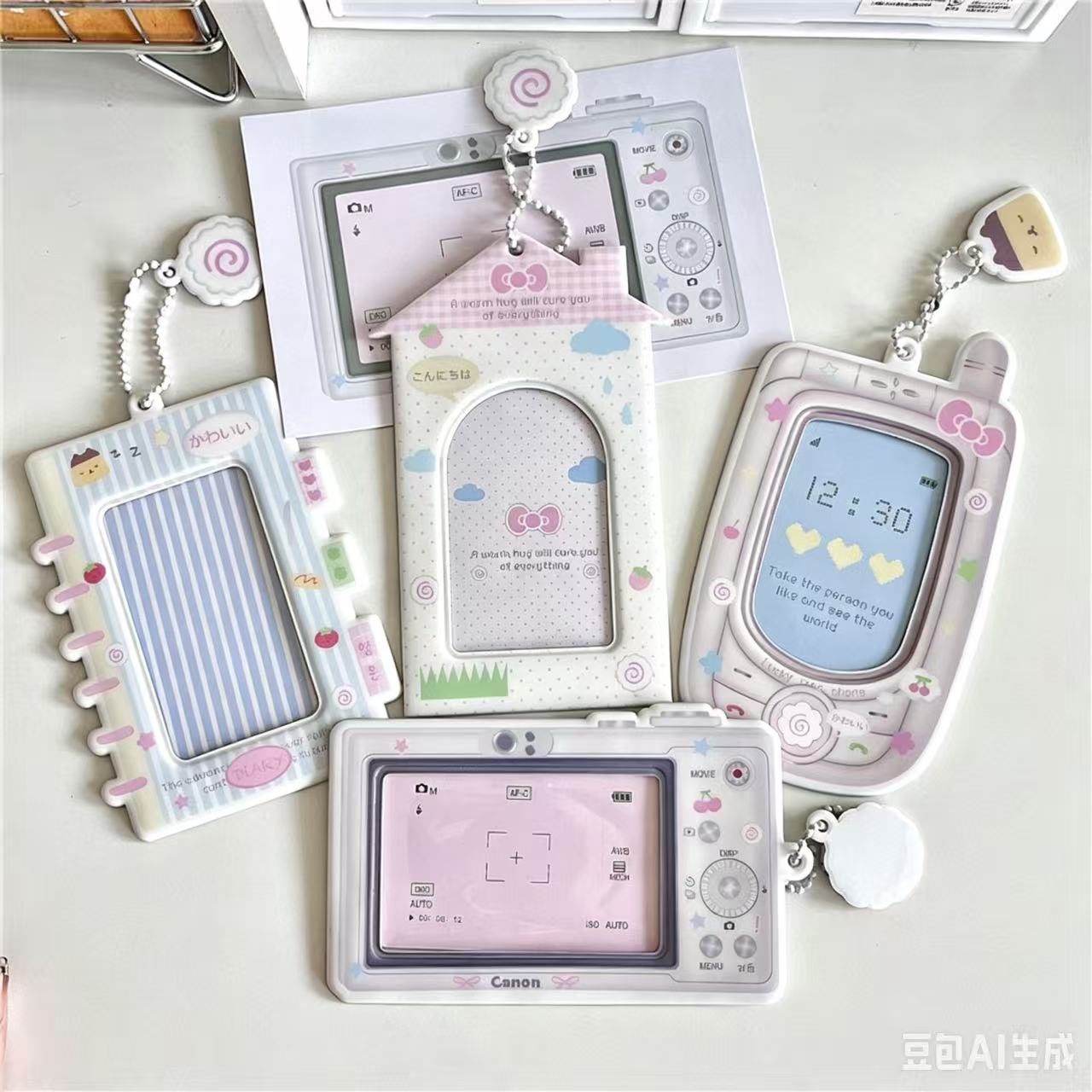 Kpop Photo Card Binder 3 Inch - حافظة صور كرتونية على شكل كاميرا