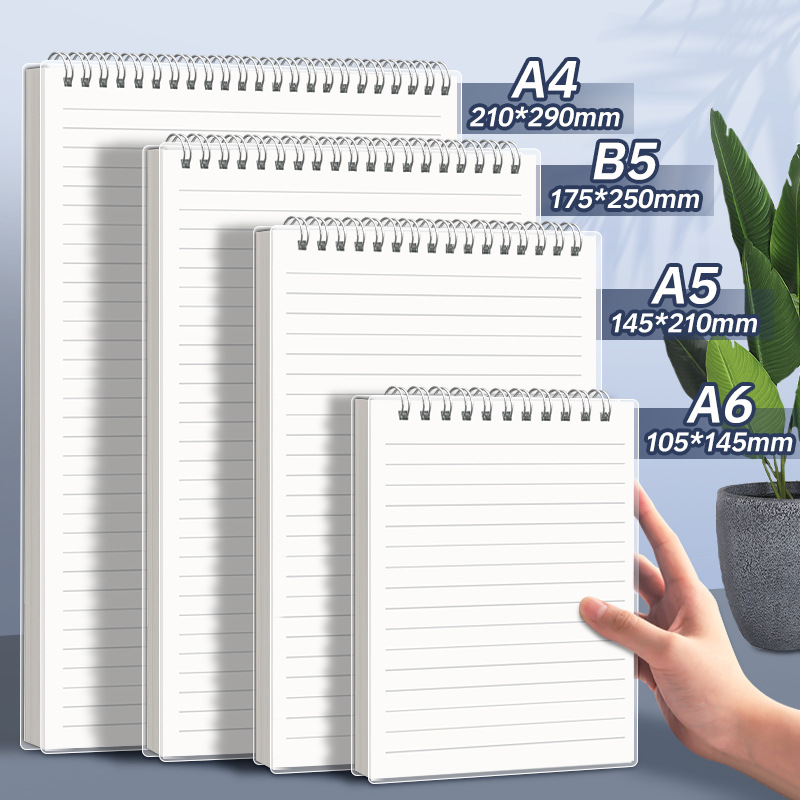 A5 Spiral Dotted Grid Notebook - A4 A5 B5 دوامة كتاب لفائف