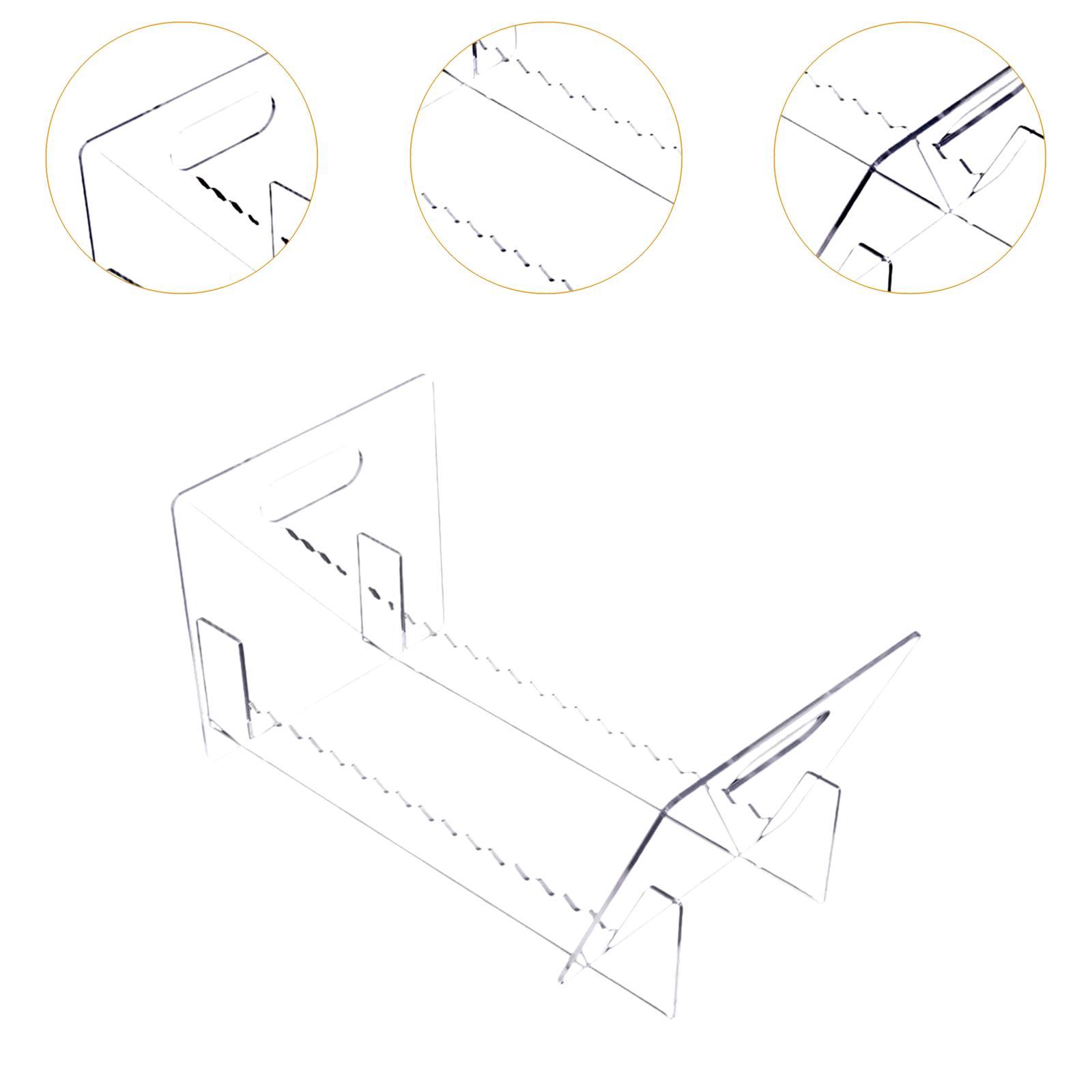 Clear Acrylic Book Stand Holder - حامل أسطوانات الفينيل الأكريليكية، رف عرض
