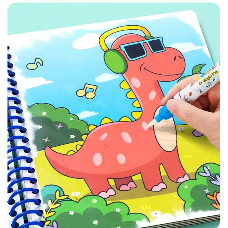 كتاب رسم مائي سحري ألعاب رسم ل - مراجعة Reusable Water Magic Coloring Book وسعره