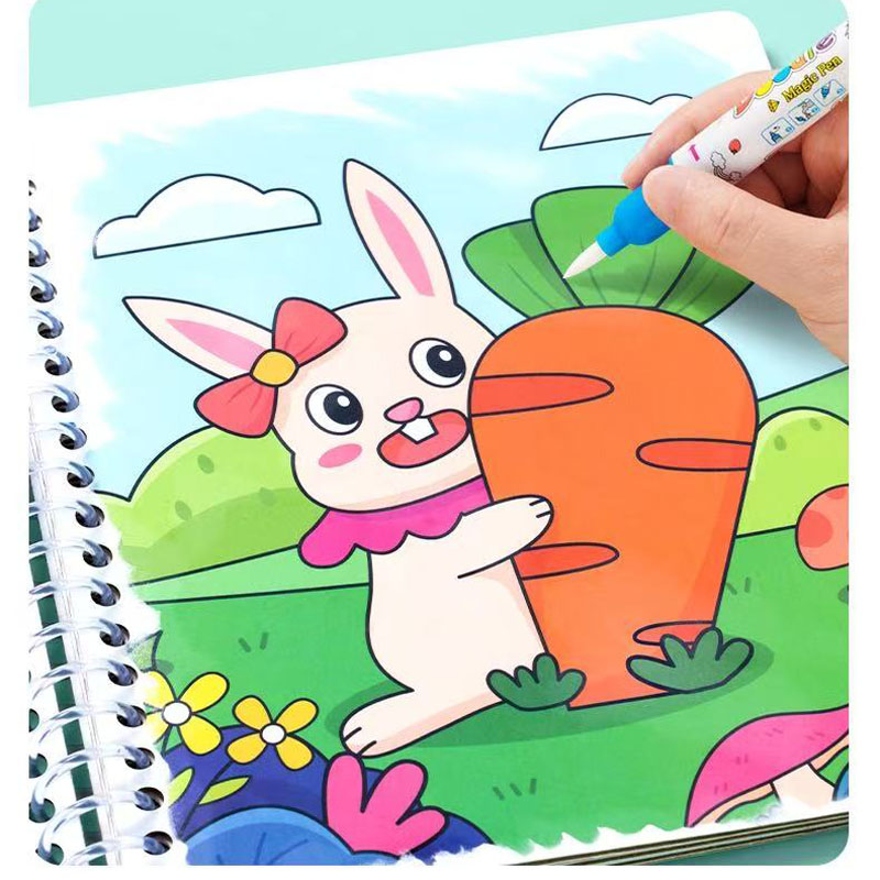 كتاب رسم مائي سحري ألعاب رسم ل - مراجعة Reusable Water Magic Coloring Book وسعره