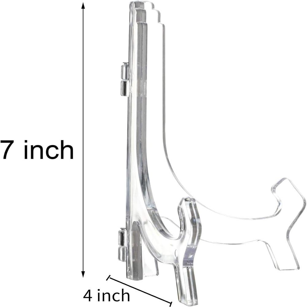 مجموعة من 6 حوامل عرض أكريليك  - مراجعة Clear Acrylic Book Stand Holder وسعره