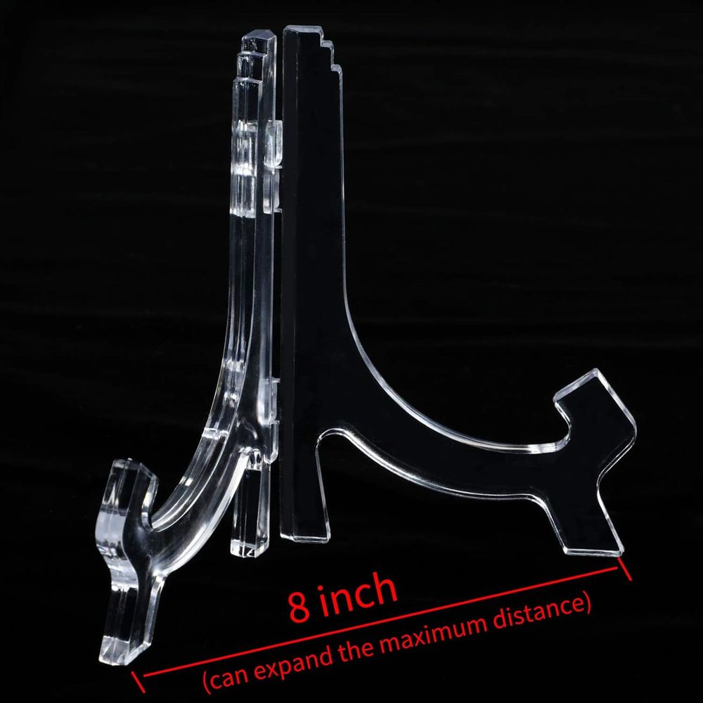 مجموعة من 6 حوامل عرض أكريليك  - مراجعة Clear Acrylic Book Stand Holder وسعره