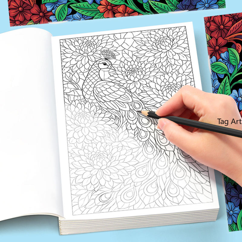 كتاب تلوين للكبار لتخفيف التوت - مراجعة Adult Coloring Book Stress Relief وسعره