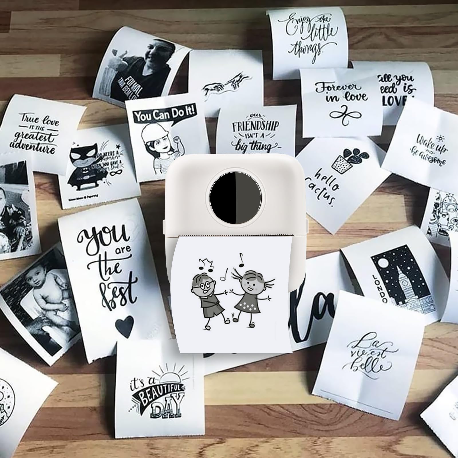 10 لفات من ورق الطباعة الحراري - مراجعة Mini Pocket Thermal Printer Paper Roll وسعره
