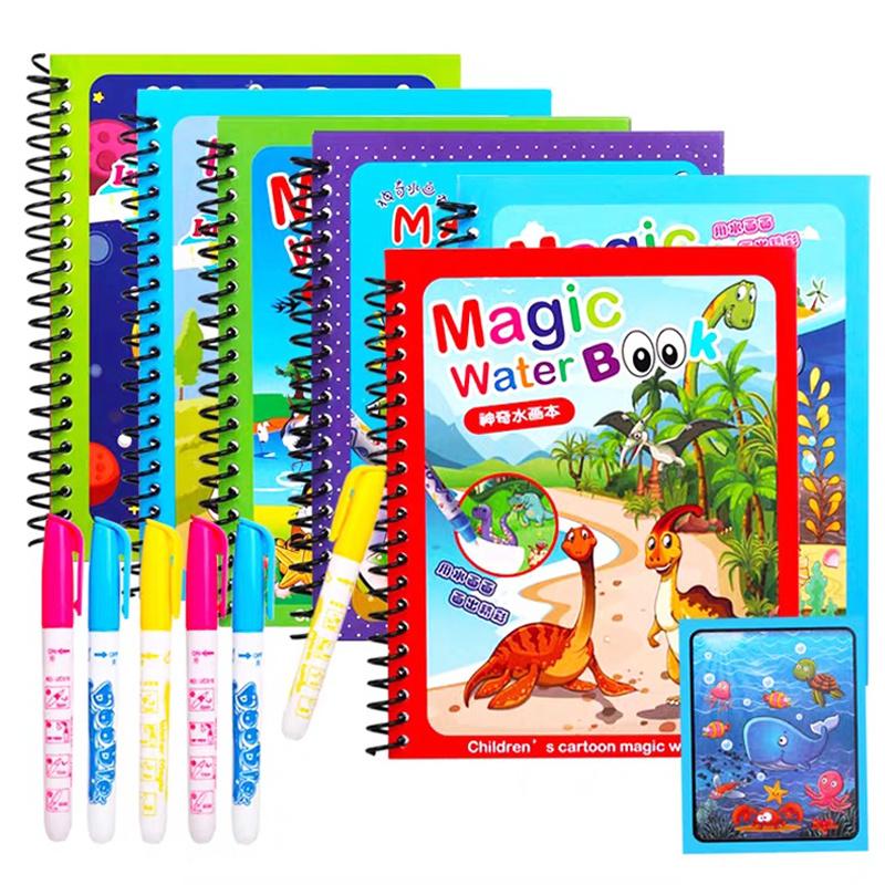 كتاب تلوين مائي سحري قابل لإعا - مراجعة Reusable Water Magic Coloring Book وسعره