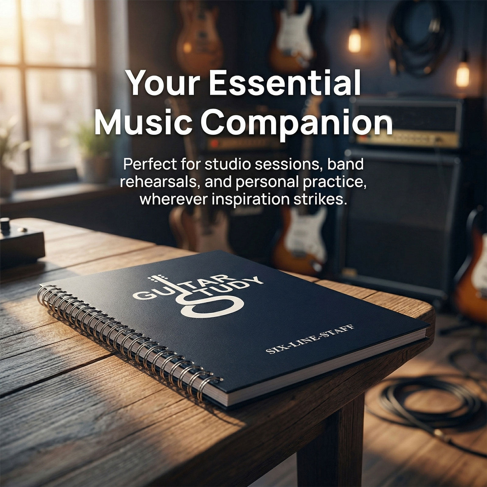 قطعتان من دفتر ملاحظات الجيتار - مراجعة Blank Sheet Music Notebook وسعره