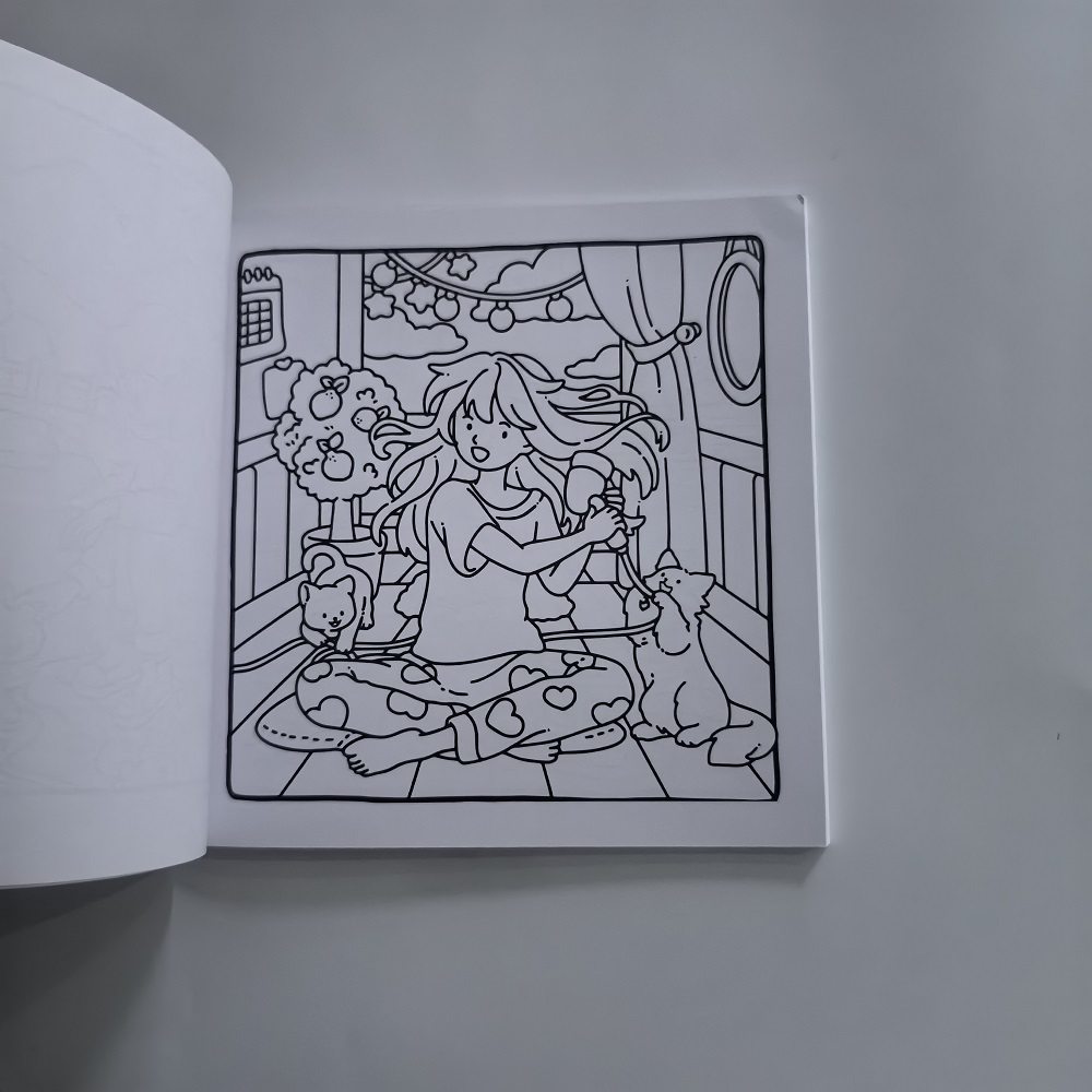 كتاب تلوين سهل لطيف للقطط والف - مراجعة Adult Coloring Book Stress Relief وسعره