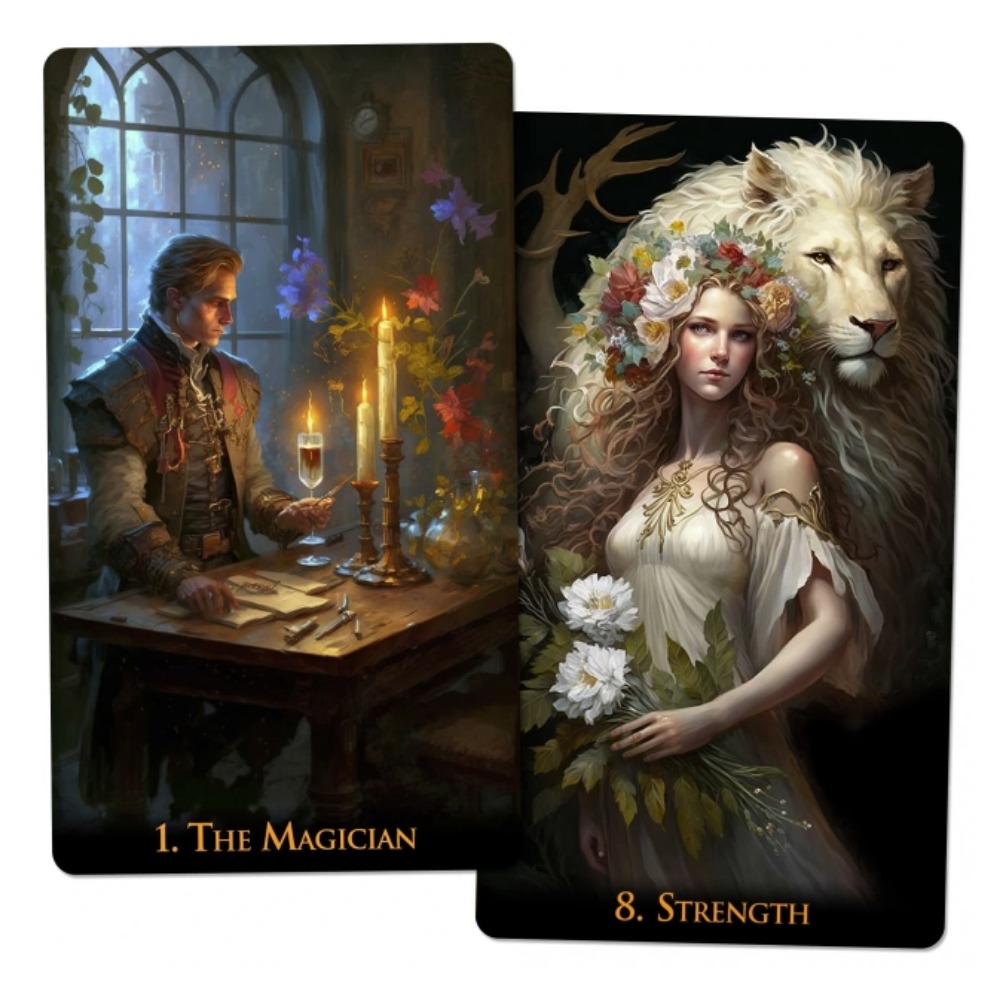 12*7 سنتيمتر عالم غريب التارو  - مراجعة Tarot Deck With Guidebook وسعره