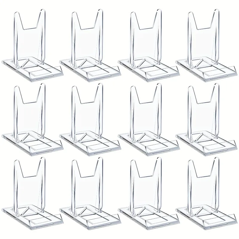 5/12 قطعة من حوامل العرض الشفا - مراجعة Clear Acrylic Book Stand Holder وسعره