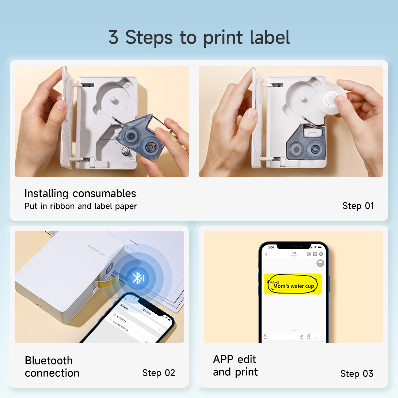 Niimbot N1/B18 طابعة ملصقات ال - مراجعة Mini Pocket Thermal Printer Paper Roll وسعره