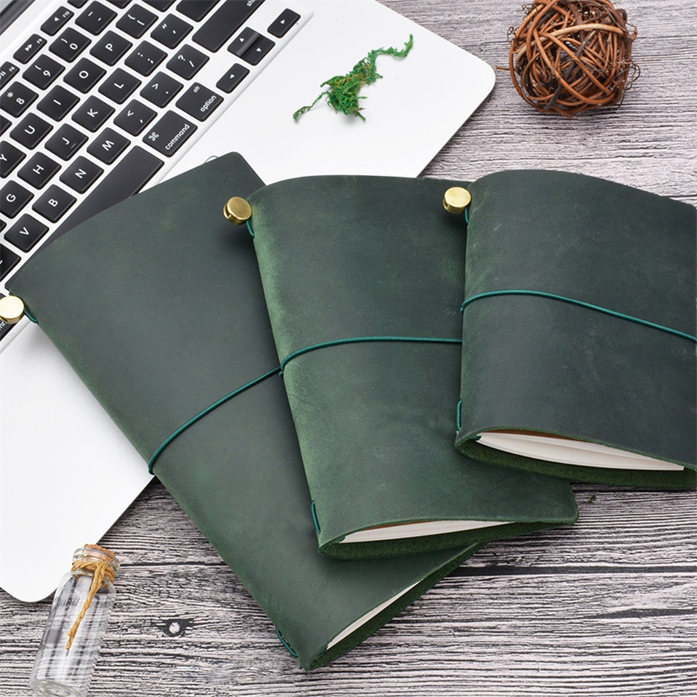 دفتر مسافر من الجلد الطبيعي يم - مراجعة Vintage Leather Journal Notebook وسعره