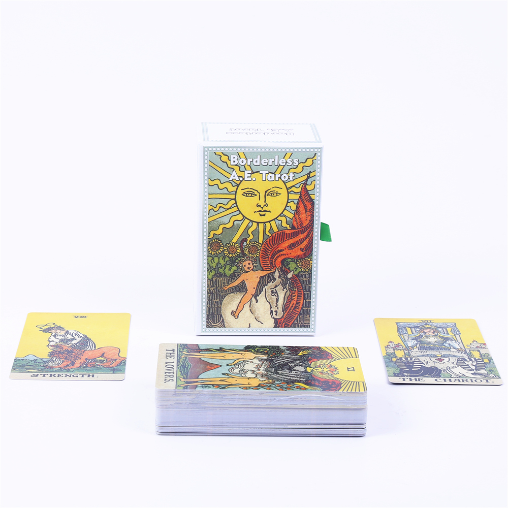 بدون حدود A E. 12 × 7 بطاقات ا - مراجعة Tarot Deck With Guidebook وسعره