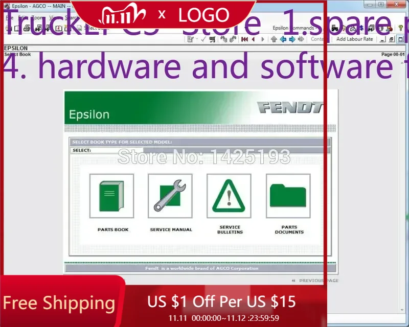TruckEPC3 FENDT كتب قطع الغيار - مراجعة Books وسعره