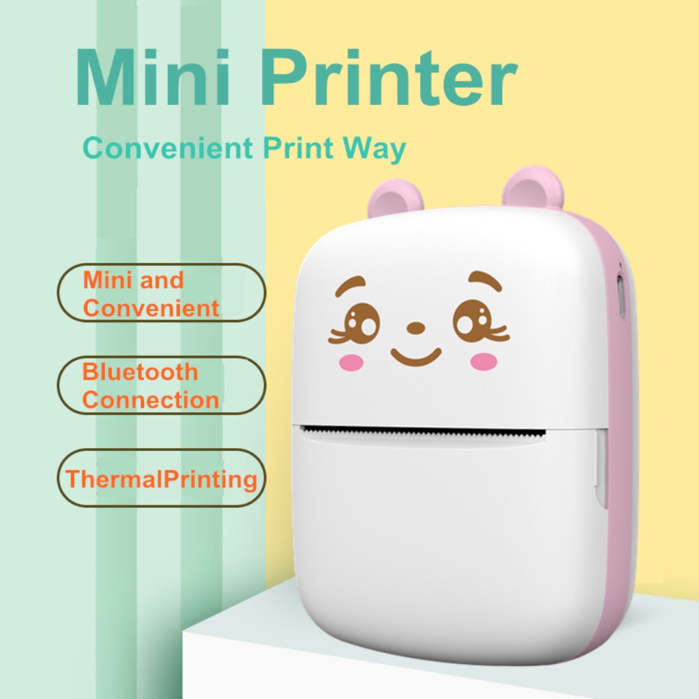 طابعة حرارية محمولة صغيرة بدون - مراجعة Mini Pocket Thermal Printer Paper Roll وسعره