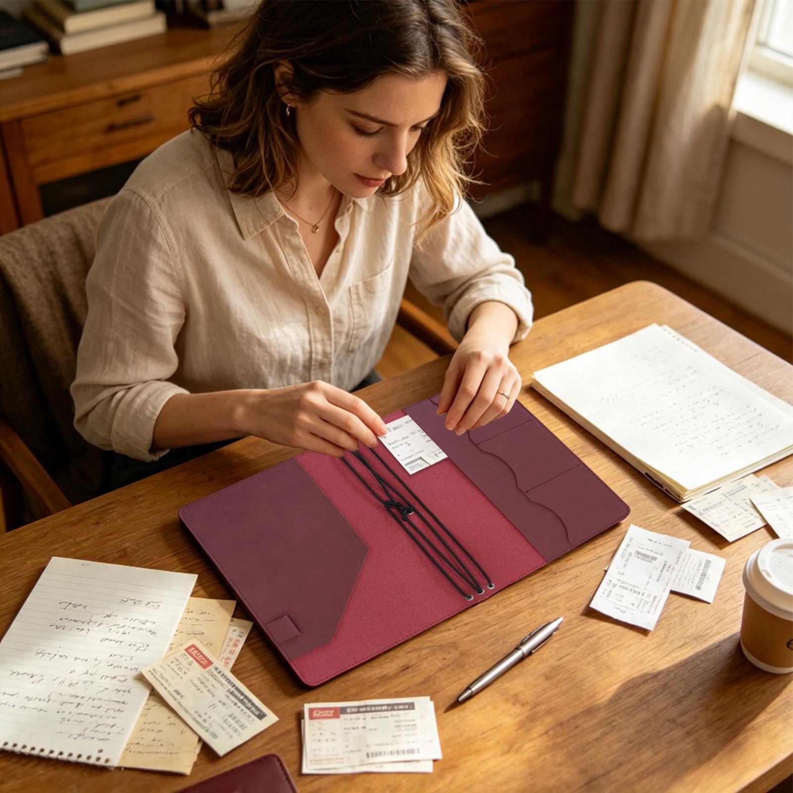 غطاء دفتر ملاحظات A5 من الجلد  - مراجعة Vintage Leather Journal Notebook وسعره