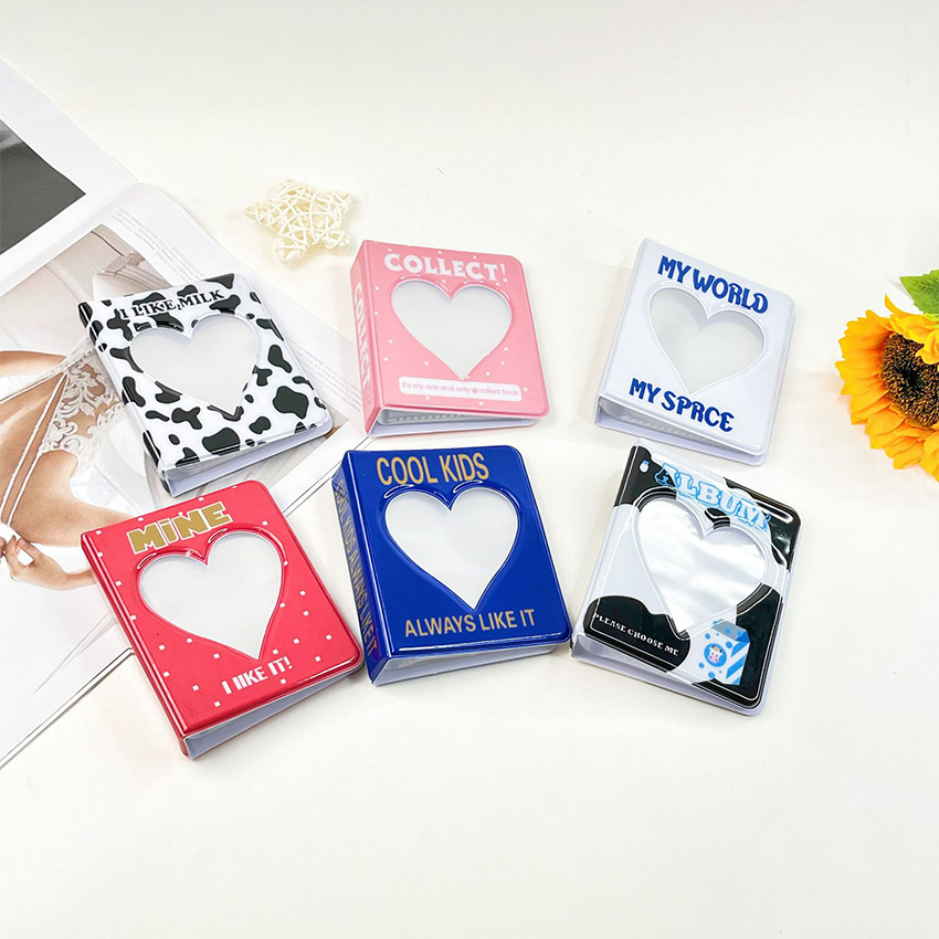 ألبوم صور صغير كوري بتصميم قلب - مراجعة Kpop Photo Card Binder 3 Inch وسعره