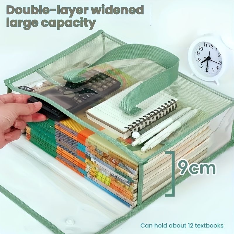 حقيبة يد شفافة مزدوجة الطبقات  - مراجعة Stationery Books وسعره
