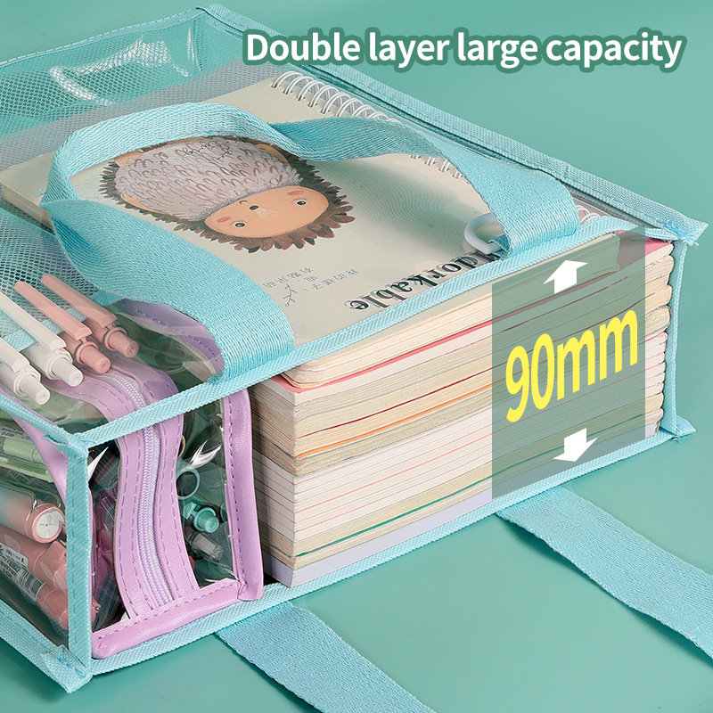 حقيبة ملفات شفافة من HUAJIE، ح - مراجعة Stationery Books وسعره