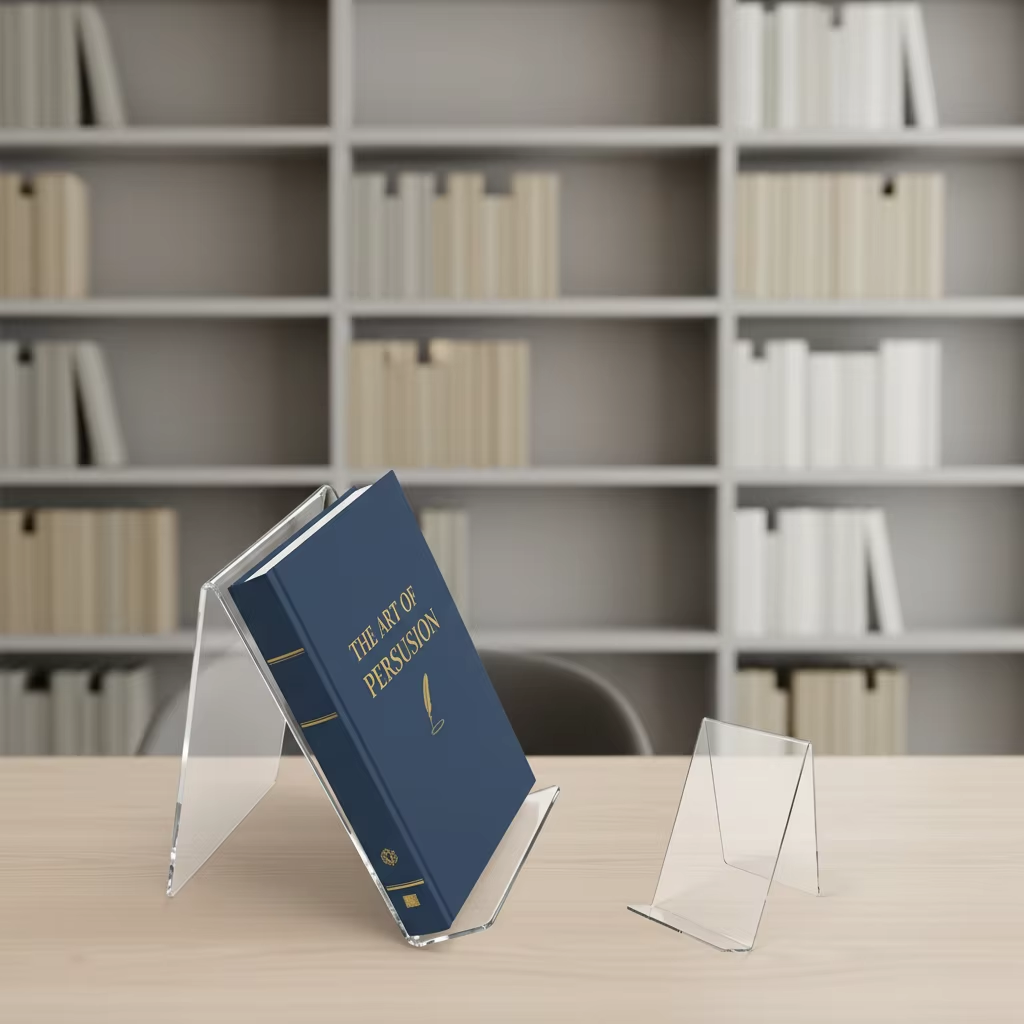 حامل كتب أكريليك شفاف، 12 قطعة - مراجعة Clear Acrylic Book Stand Holder وسعره