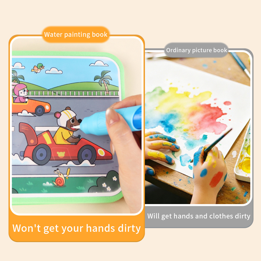 كتاب رسم سحري بالماء قابل لإعا - مراجعة Reusable Water Magic Coloring Book وسعره