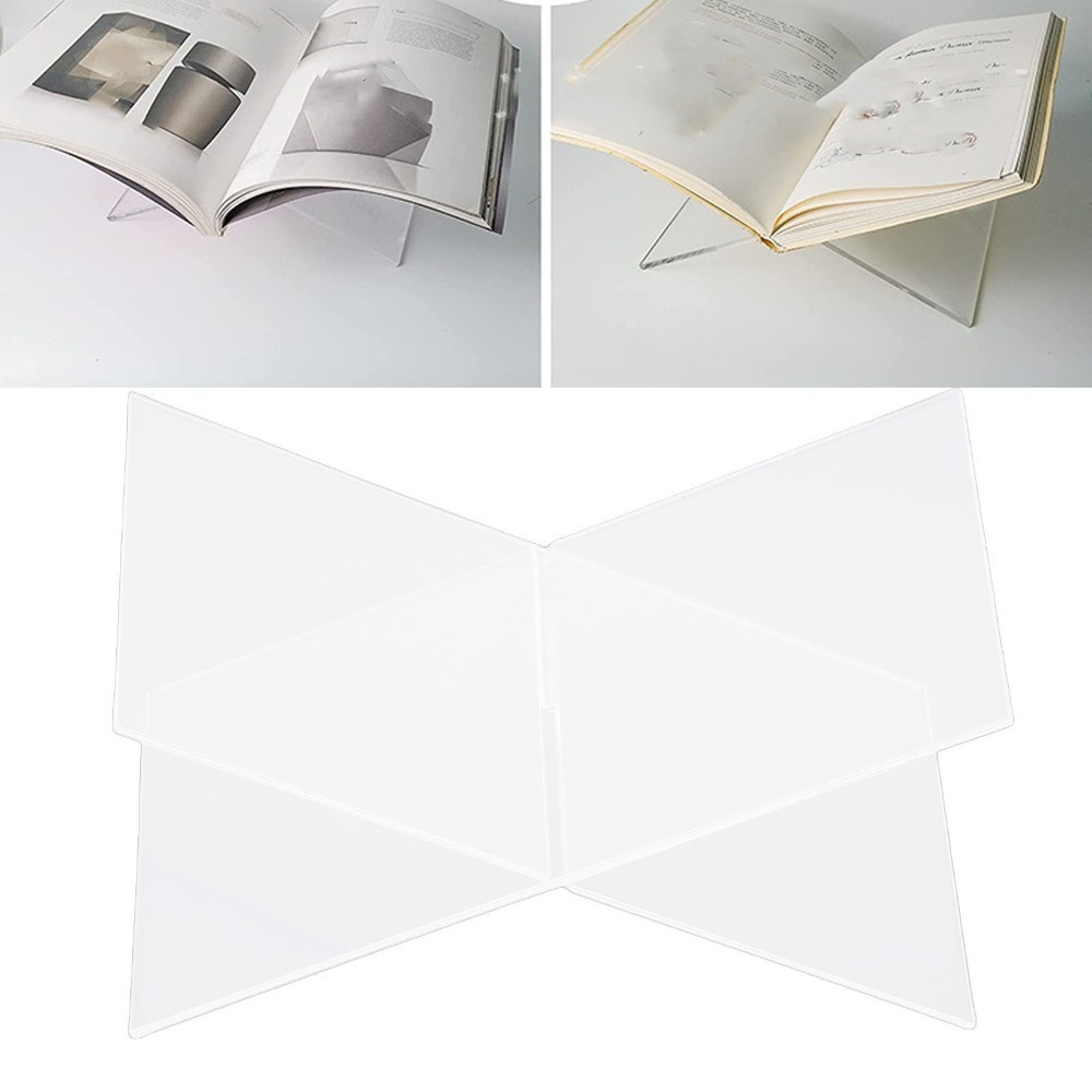 حامل كتب أكريليك بتصميم على شك - مراجعة Clear Acrylic Book Stand Holder وسعره