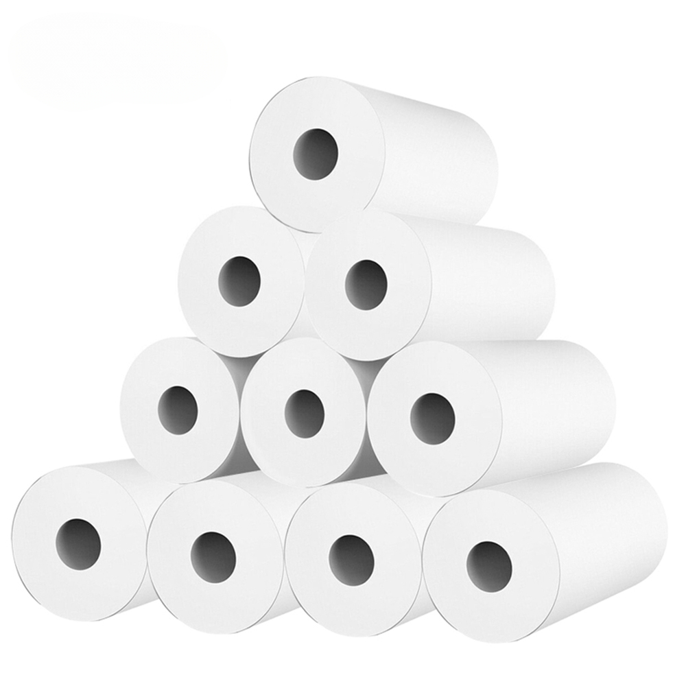 جديد 10 لفات من الأوراق الحرار - مراجعة Mini Pocket Thermal Printer Paper Roll وسعره