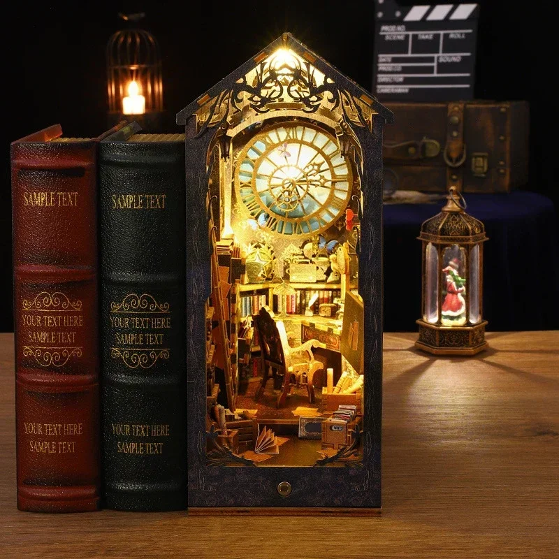طقم رفوف كتب خشبية صغيرة بتصمي - مراجعة Diy Wooden Book Nook Kit Shelf Insert وسعره