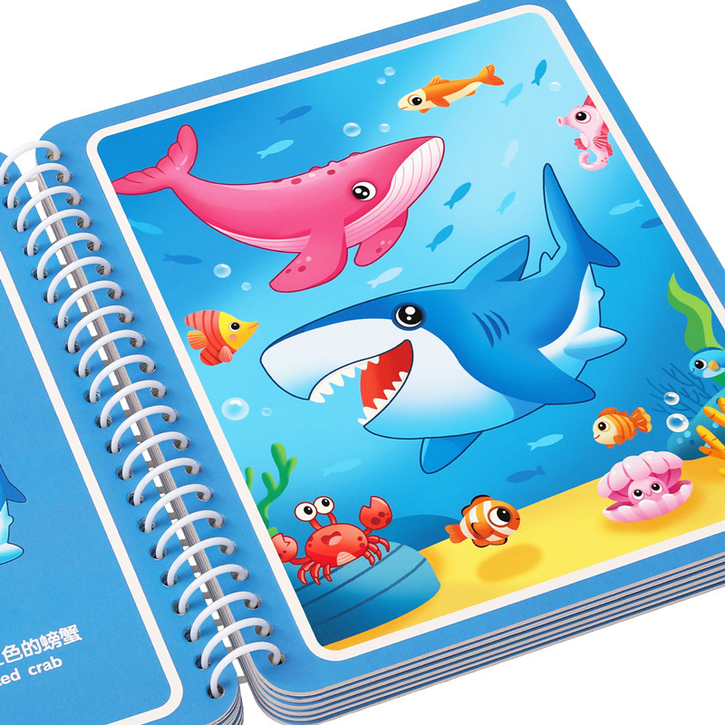 كتاب رسم سحري بالماء للأطفال،  - مراجعة Reusable Water Magic Coloring Book وسعره